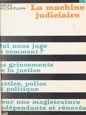 cover image of La machine judiciaire